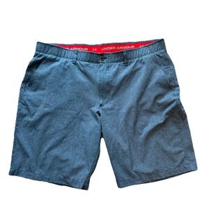 Under Armour Golf Shorts Blue Zip Fly Sports Heatgear Men's Size 42
